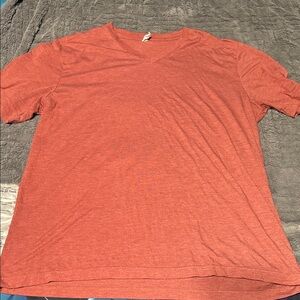 Bella Canvas Men's Rust V-Neck Tee